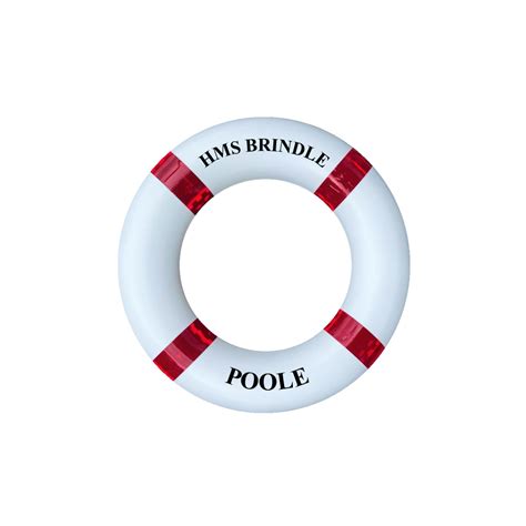 Ic Brindle Red And White Lifebuoys With Lettering Inch Cm Life