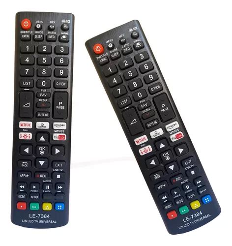 Controle Remoto Compat Vel Smart Tv Samsung Lg Universal