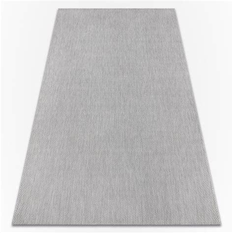 Alfombra De Cuerda Sisal Flat 48663 320 Liso Gris 160x230 Cm Con