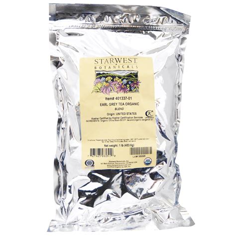 Starwest Botanicals Organic Earl Grey Tea Blend 1 Lb 453 6 G IHerb