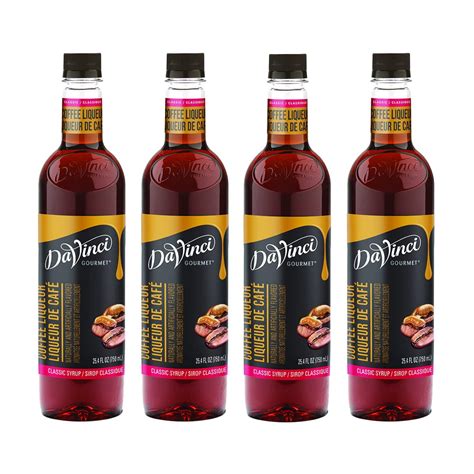 Davinci Gourmet Coffee Liqueur Syrup 4 Count