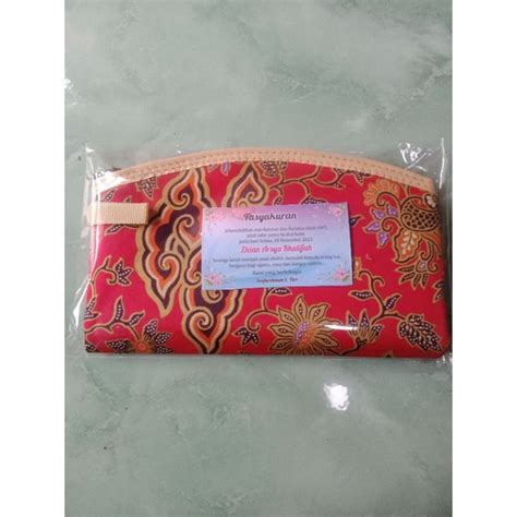 Jual Kemas Lengkap Souvenir Pouch Dompet Batik Ukuran X Cm Souvenir