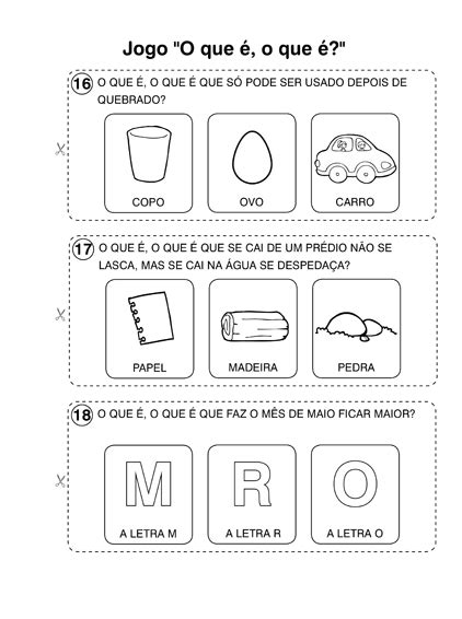 Vejam mais de 50 atividades lúdicas para trabalhar que apresenta