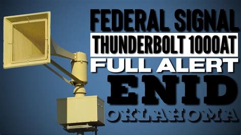 9RPM Federal Signal Thunderbolt 1000AT Full Alert Enid Oklahoma