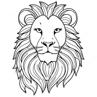 Realistic Lion Coloring Page | Coloring-Pages.com