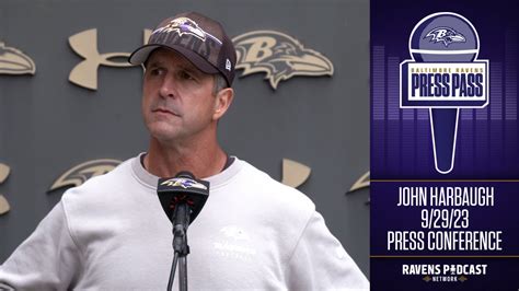 John Harbaugh: Press Conference (9/29)