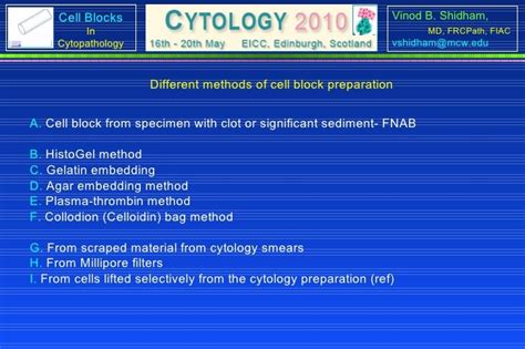 Cell Blocks In Cytol Iac Wrkshp I 5 11 10