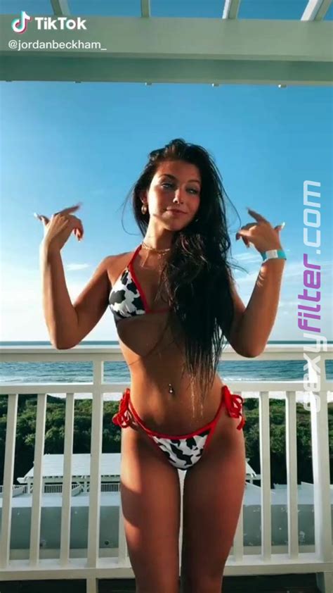 Cute Jordan Beckham in Bikini on the Balcony | sexyfilter.com