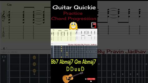 Bb7 Abmaj7 Gm Abmaj7 70s pop Guitar Practice Chord Progression #shorts ...