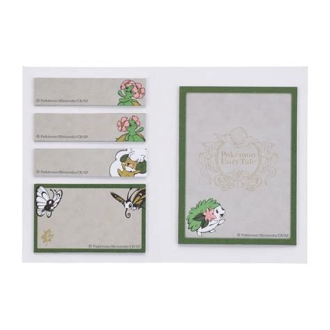 Pokemon Center Pokemon Fairy Tale Book Shaped Sticky Note Shaymin