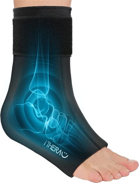 Buy ITHERAU Ankle Ice Pack Wrap For Injuries Reusable Foot Ice Pack