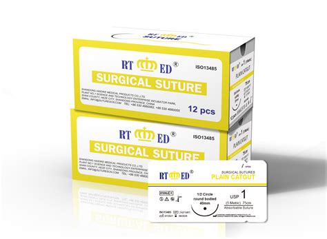 Absorbable Sterile Medical Plain Catgut Surgical Sutures USP 0 China