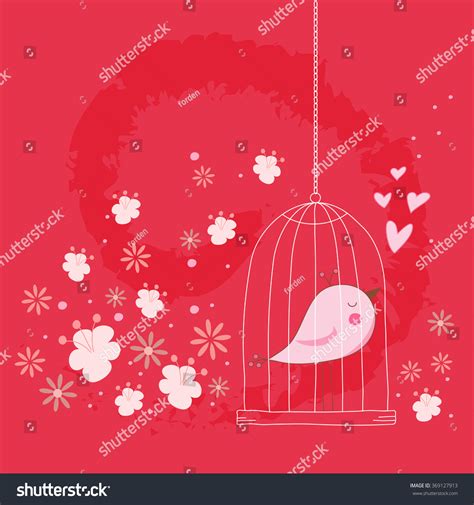 Freedom Concept Love Cage Bird Singing Stock Vector Royalty Free 369127913 Shutterstock