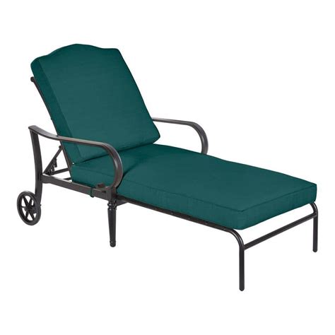 Reviews For Hampton Bay Laurel Oaks Black Steel Outdoor Patio Chaise