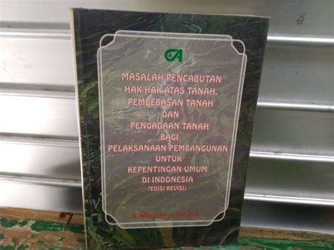 Jual Masalah Pencabutan Hak Hak Atas Tanah Pembebasan Tanah Dan