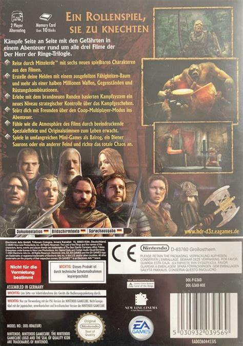 Der Herr Der Ringe Das Dritte Zeitalter Nintendo Gamecube Kaufen