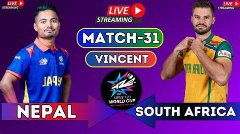 Live Nepal Vs South Africat20 Worldcup Match 2024 Live Icc T20 Worldcup 2024 Live Nep Vs Sa