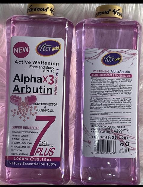 Veet Gold Alpha Arbutin X Oil