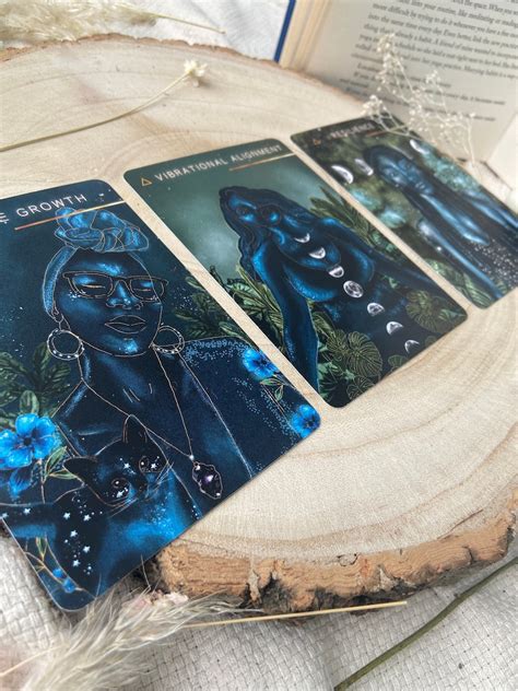 The Sacred Moon Goddess Oracle Deck 40 Large Cards Matte Etsy