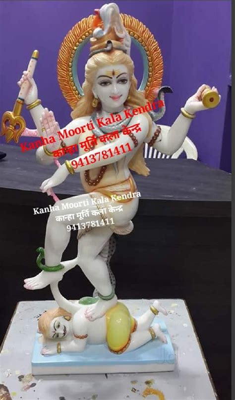 Traditional Hindu White Marble Dancing Shiva At Rs In Jaipur Id