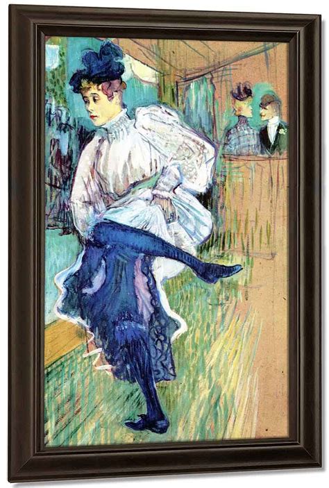 Jane Avril Dancing 2 By Henri De Toulouse Lautrec Print Or Painting