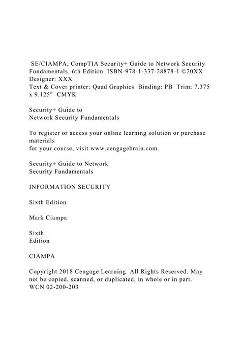 SECIAMPA CompTIA Security Guide To Network Security Fundam Docx