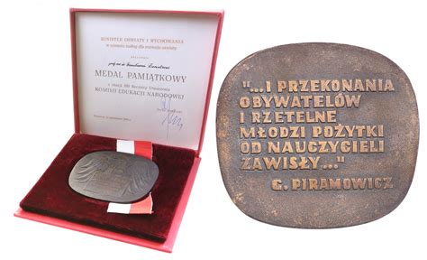 Polska Medal Komisja Edukacji Narodowej Archiwum Niemczyk Pl