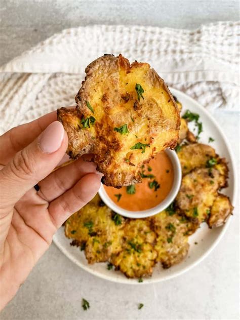 Air Fryer Smashed Potatoes Lovely Delites