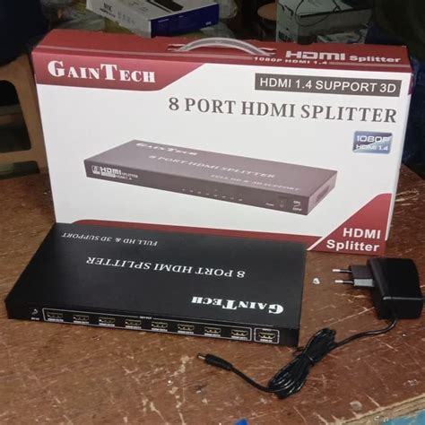 Jual Hdmi Splitter Gaintech Port Input To Output Shopee Indonesia