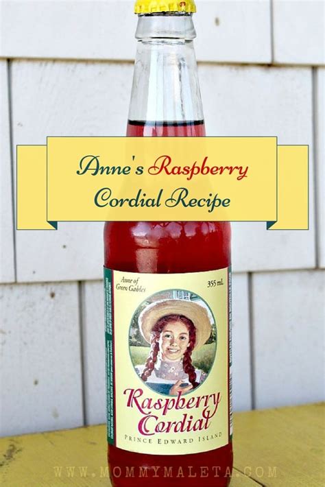 Recipe for Anne's Raspberry Cordial - MommyMaleta