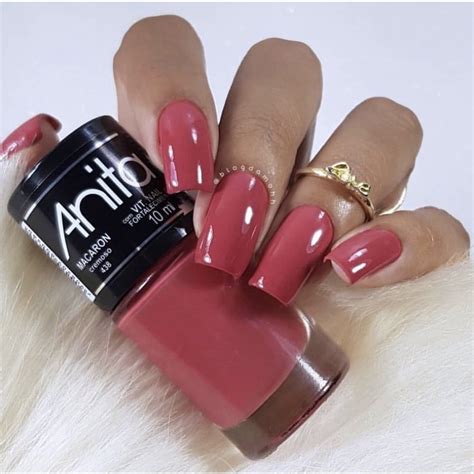 Macaron 438 Esmalte Anita Cremoso Rosa Shopee Brasil