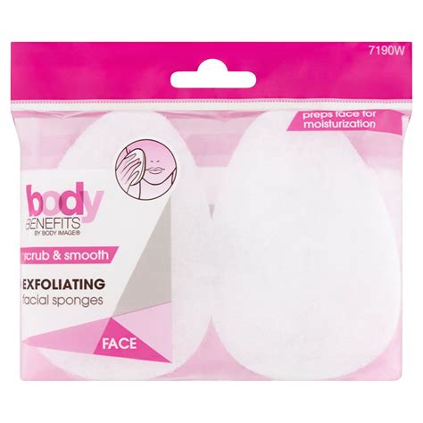 Body Benefits By Body Image® Exfoliating Facial Sponges 2pk