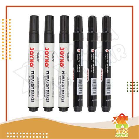 Jual Nas Joyko Permanent Marker Spidol Permanen Round Tip Satuan