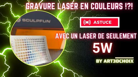 Faire De La Gravure Couleurs Sur Acier Avec Laser De W Marking