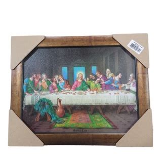 Quadro Santa Ceia Tradicional 30x40 Resinado Shopee Brasil