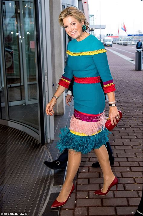 Dutch Queen Maxima Stuns In A Scarlet Cape As She Attends An Awards Ceremony In Amsterdam