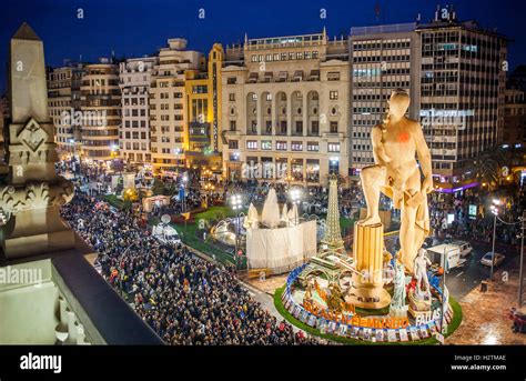 Falla De La Plaza Del Ayuntamiento Fallas Valencia Espa A Fotograf A