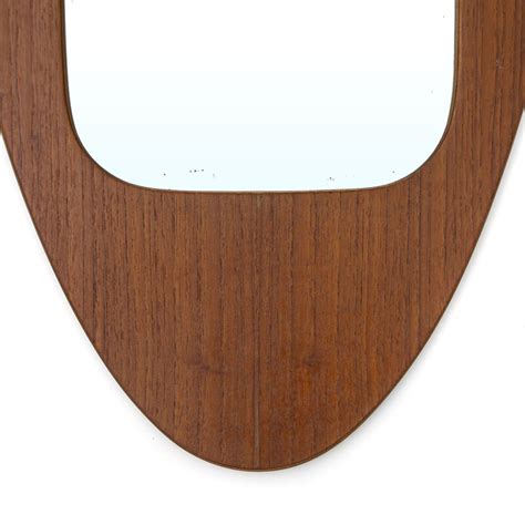 Vintage Mirror With Frame In Wood By Franco Campo And Carlo Graffi For