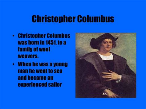 Christopher Columbus Family