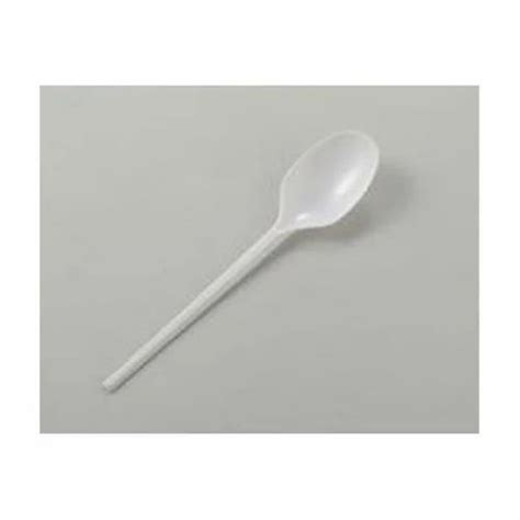 White Disposable Plastic Spoon For Party Supplies Size Inch At