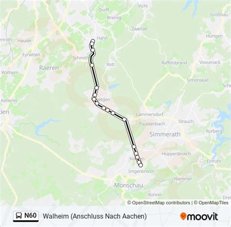 N60 Route Schedules Stops Maps Walheim Anschluss Nach Aachen