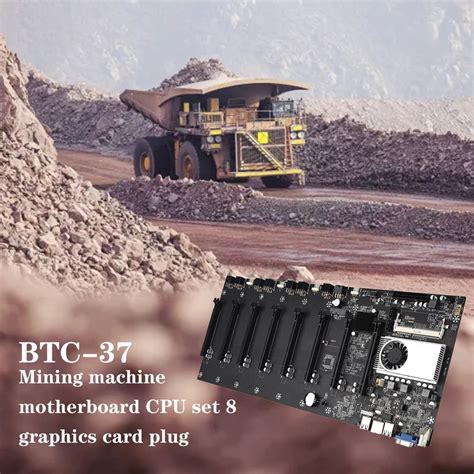 Btc 37 เมนบอร์ด Cpu แบบ 8 ช่องเสียบการ์ด อินเทอร์เฟซแบบรวม