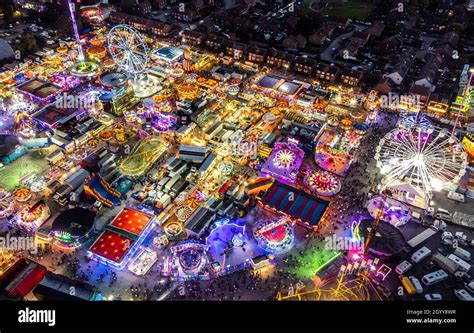 The Opening Night Of The Hull Fair In Hull Yorkshire One Of The