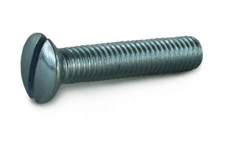 Bsw X Machine Screw Raised Countersunk Slotted Din