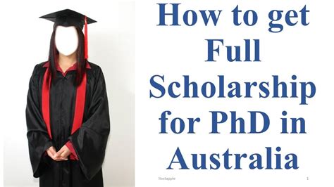 How To Get Full Phd Scholarship In Australia Complete Guide Youtube