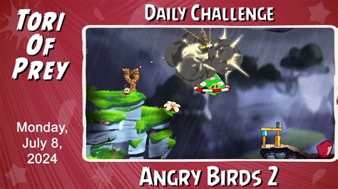 How To Beat Angry Birds 2 Daily Challenge July 8 Reds Rumble Complete Bonus Card Youtube