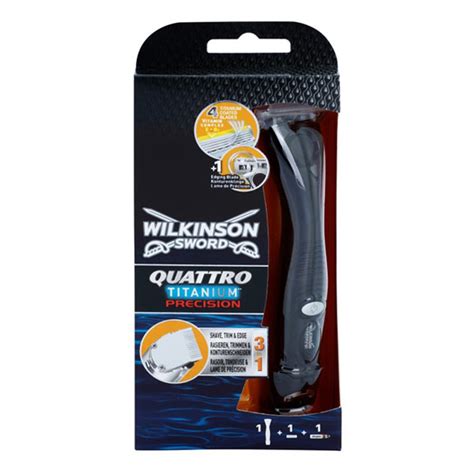 Wilkinson Sword Quattro Titanium Precision Trimmer And Wet Razor