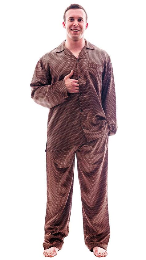 Up2date Fashion's Men's Tie Print Satin Classic Pajama Set - Walmart.com