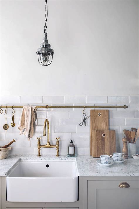 In Addition To The Farmhouse Sink DeVol Also Supplied The Aged Brass