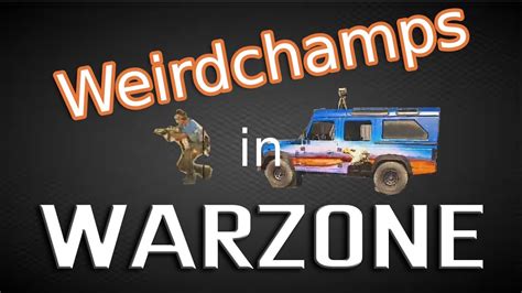 Weirdchamps In Warzone Solos Call Of Duty Warzone Youtube